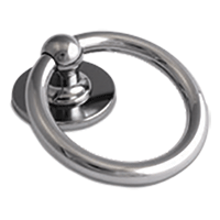 Bull Ring Knocker Hardex Chrome