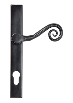 monkey tail door handle in black