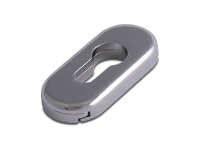 oval escutcheon in chrome