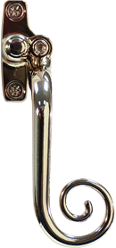 elegance hardex gold monkey tail handle from De Rosa Installations Ltd