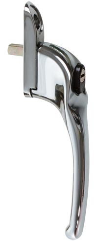 traditional bright chrome cranked handle from Choices Windows Online