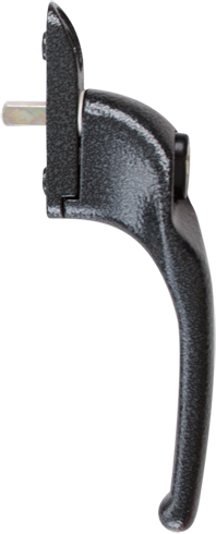 traditional antique black cranked handle from Sutton Leisure Buildings