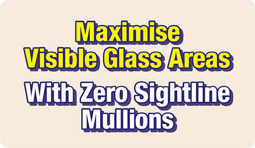 Zero Sightline Mullions from Maidstone, Kent