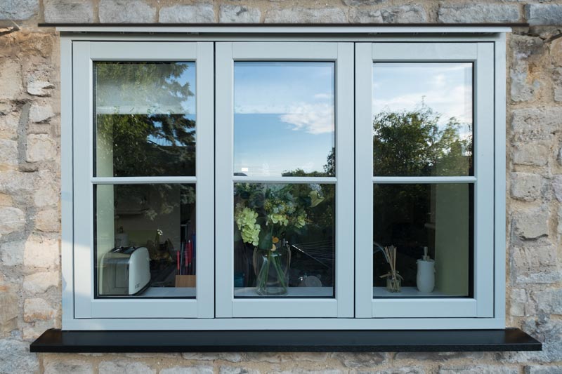 External picture of a Flush 70 window with Concealed Trickle Vent