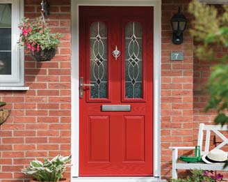 Red Composite Door