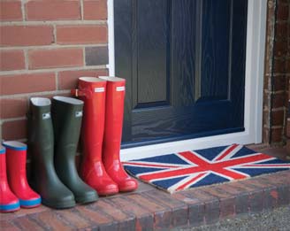 Wellington boots outside a Residor